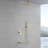 Ceiling Rain Shower System With Tub Spout 3 Function Shower Faucet Set Contain 12 Inch Shower Head And Handheld Shower Trim Kit Valve Cartridge Included-125491400
