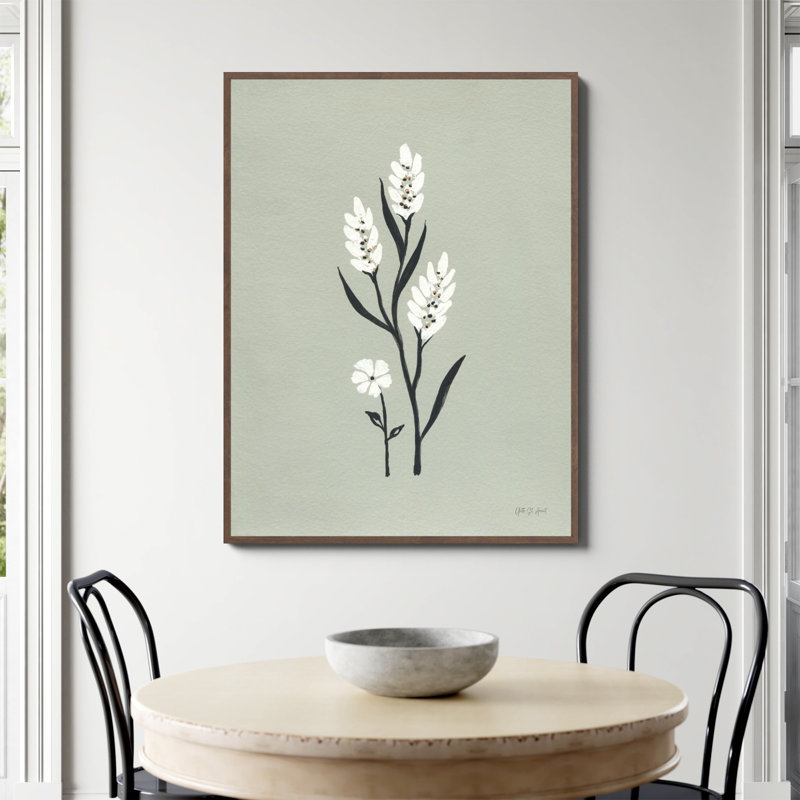 «Petite Floral III» d'Yvette St. Amant, Papier avec cadre photo noyer, Non, H 48 po x l 36 po