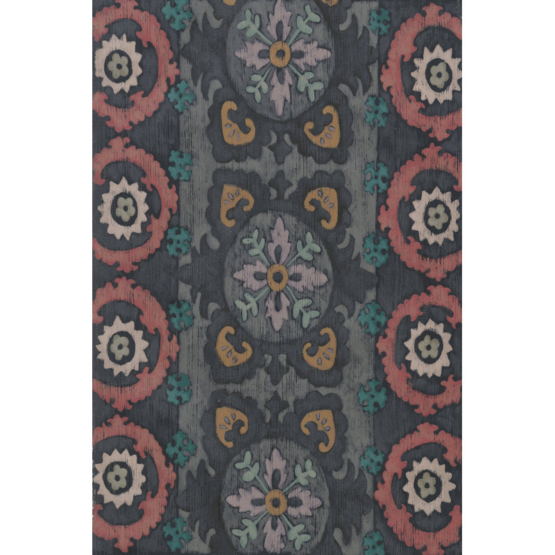 Sarkara Suzani II by Chariklia Zarris - Wrapped Canvas Painting, 46cm H x 30cm W x 3.8cm D