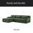 Chenille L-Shape Luxury Sectional Oversized Sofa,Mnimalist Design,Comfy Sleeper Couch For Living Room,Apartment&Reception Spaces,No Assembly Required-649076527