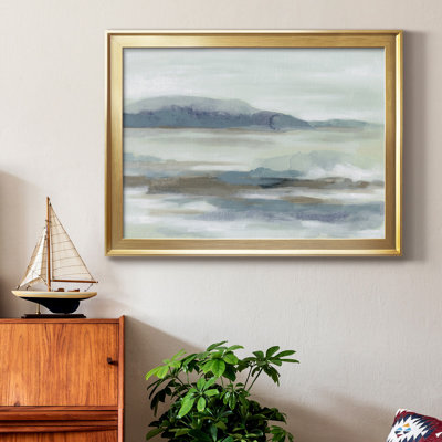 Toile encadrée de qualité supérieure Soft Shores II - prête à être accrochée