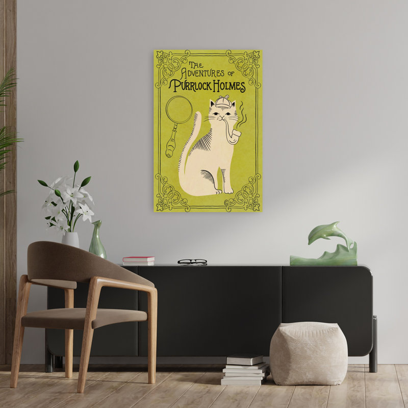 Art contemporain, art contemporain pour chat, H 36 po x l 24 po