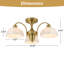 Plafonnier semi-encastré 3 lumières