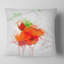 Aquarelle de rose rouge - coussin à imprimé floral-30746007-30746011