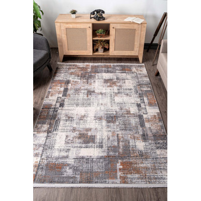 Ambrogia Abstract Machine Made Indoor / Outdoor Area Rug