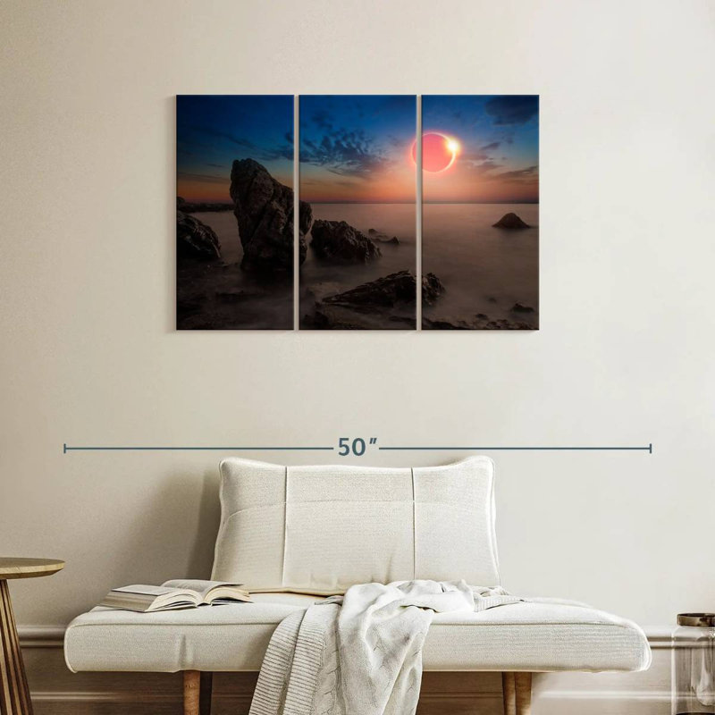 Solar Eclipse Gillard Scene, 24" H x 38" W