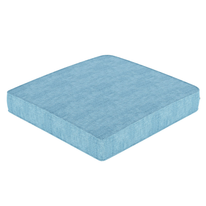 Outdoor Sunbrella® Seat Cushion, Cast Horizon Sunbrella® Plainweave