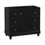Armoire de salle de bain noire 36 po, meuble-lavabo 4 portes 1 tiroir