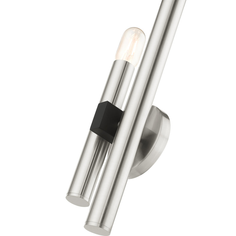 Armed Sconce, Brushed Nickel