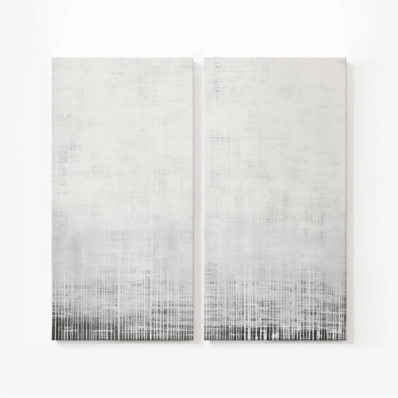 Impression sur toile Whiteout Rhythm II, Toile tendue, H 60 po x l 60 po x P 1,25 po, 2