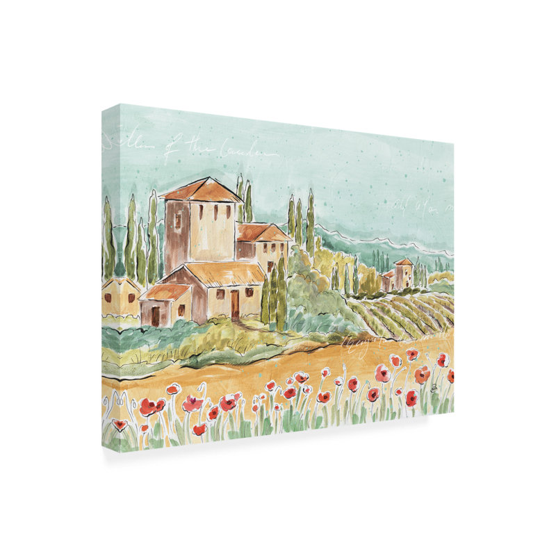 «Daphne Brissonnet», «Tuscan Breeze I No Grapes», art sur toile, H 14 po x l 19 po x P 2 po