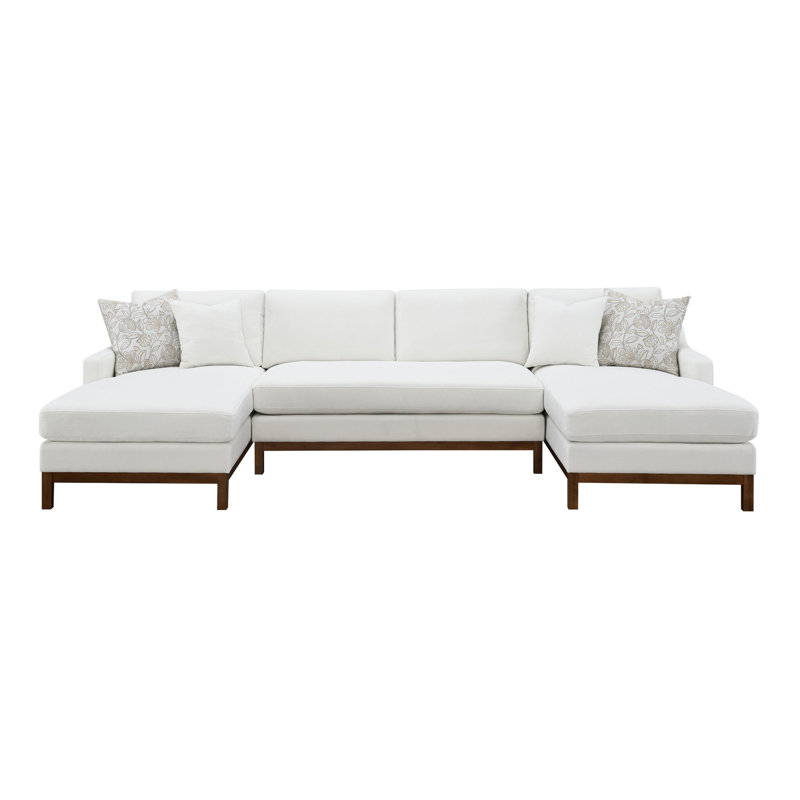 Canapé modulaire en chenille avec 4 coussins Valiant Valiant