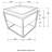 Square Accent Side Table Removable Tray