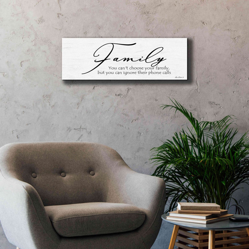 «Family Calls» par Lori Deiter, art mural sur toile, H 12 po x l 36 po