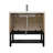 36-Inch Freestanding Bathroom Vanity With White Ceramic Sink, Hot And Cold Faucet, 2 Storage Doors, Open Iron Shelf, Featuring Adjustable Foot Pads, Metal Hinges, Textured Faucet For Ample Durability-221536473-221536422