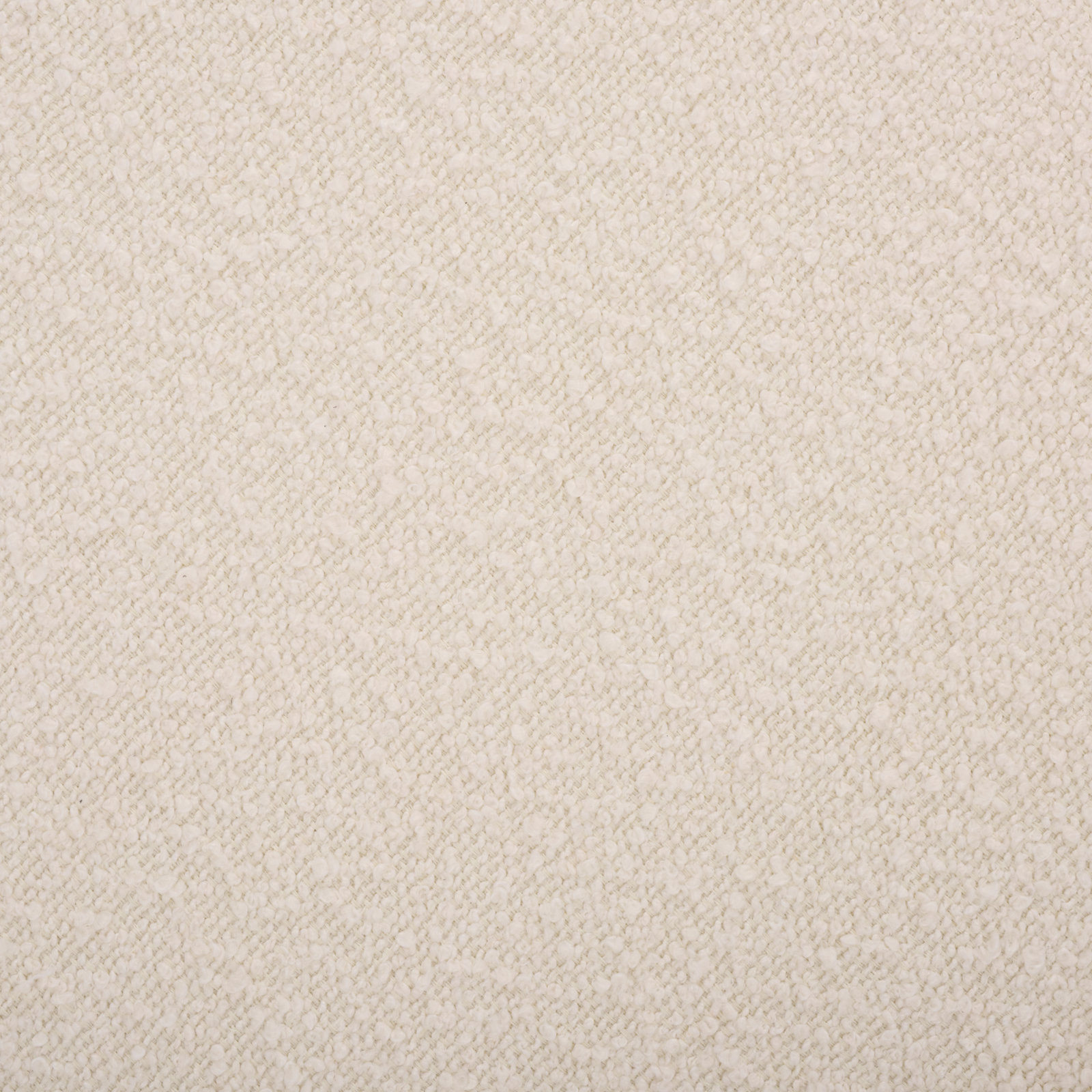Leyton 17" Ottoman, Cream Boucle
