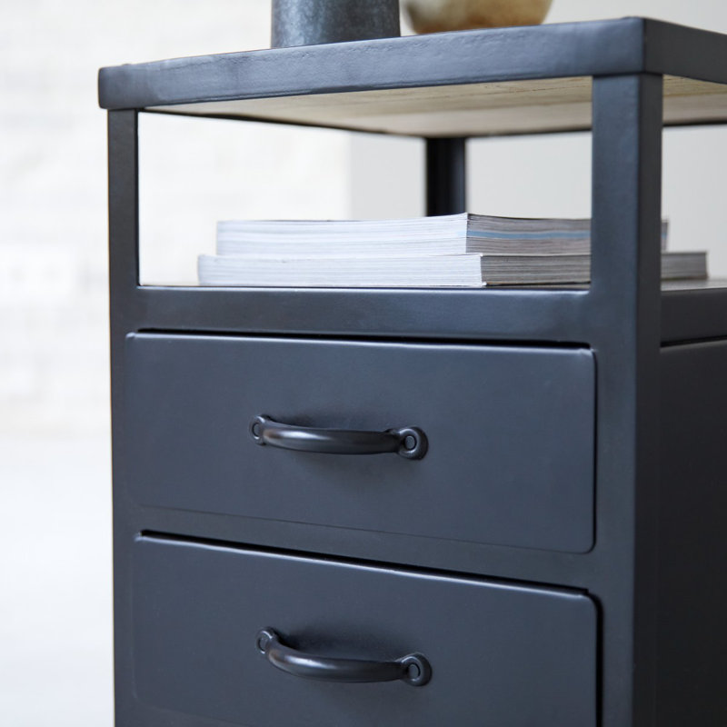 Tikamoon 2 Drawer Bedside Table