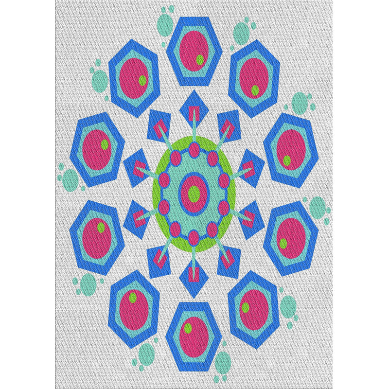 Wool Geometric Indoor Rug