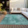 Washable Abstract Indoor / Outdoor Rug
