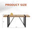 Table rectangulaire 71 po pour salle à manger, salon