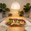 Lily Manor Bamboo Slat / Seagrass Picnic Basket