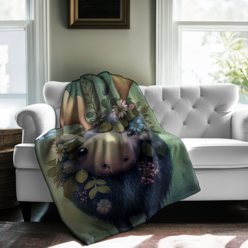 Couverture Soft Forest, L 80 po x l 60 po