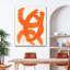 «Burnt Orange Abstract», reproduction sur toile tendue-1501820374
