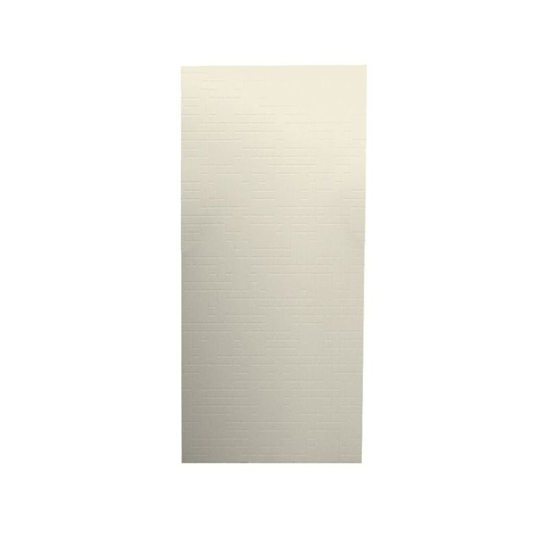 36'' W 0.25'' D 96'' H Glue Up Solid Surface Wall, Bone