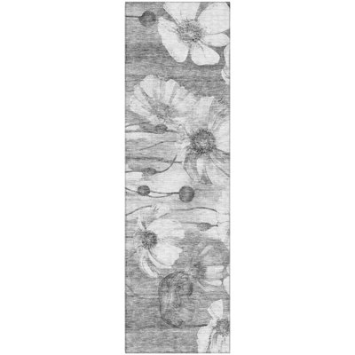 Premium Machine Washable Prisco Gray Rug
