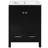 24 - Inch Black Bathroom Vanity With Single Sink, Double Door Storage, Drawer Divider, Soft Close Hinges, And Frame For Upgrades Undermount Ceramic 2 Doors, 1 Drawer, Layer Shelf, Stylish Handles-1717731337