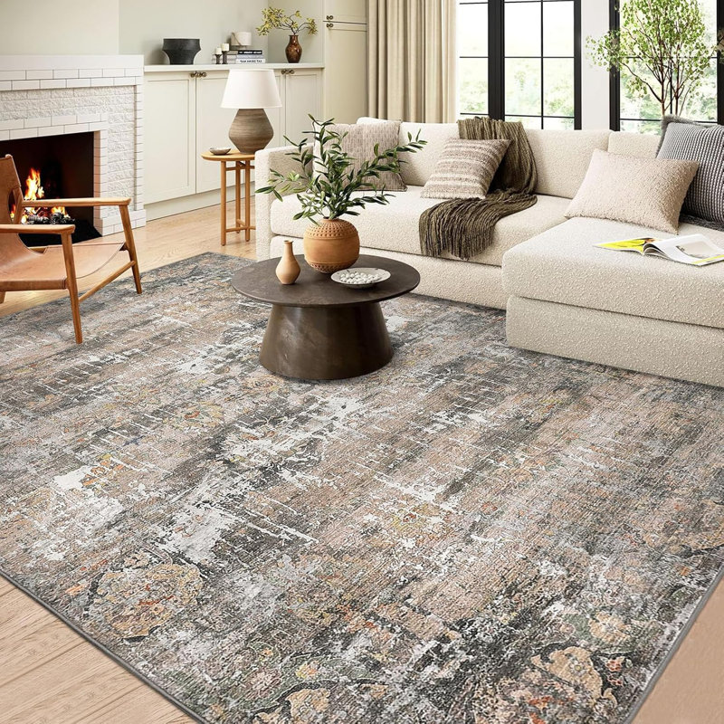 Tapis de sol intérieur pliable neutre, lavable, doux, rétro, grande chambre à coucher, tapis de sol pliable rétro
