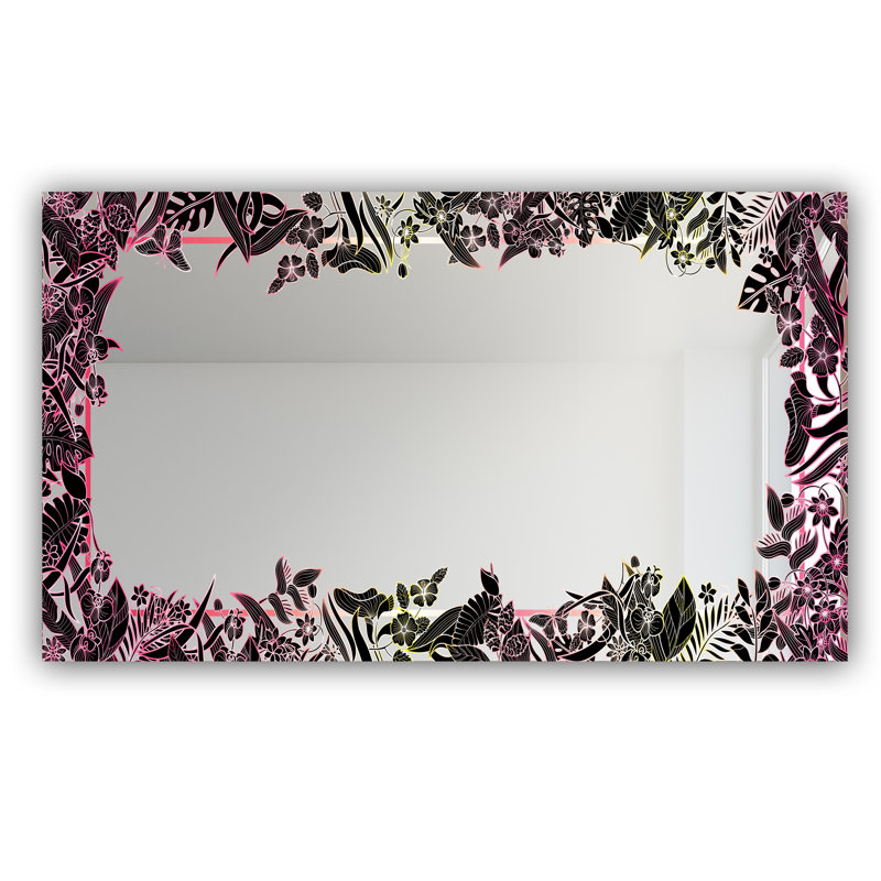 Miroir de salle de bain, H 29,5 po x l 39,4 po, Capitale, botanique, bonheur 2