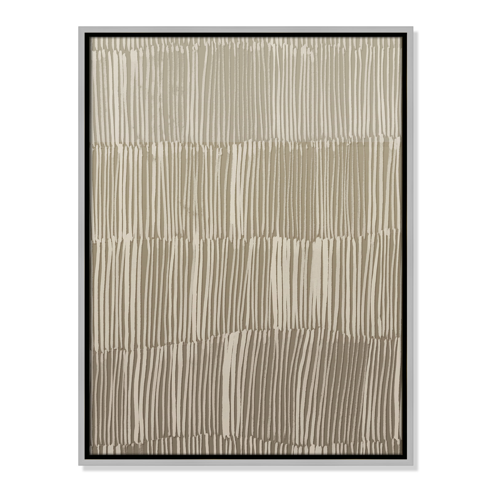 Linear Calm II Print by , 25.5" H x 19.5" W, Silver Floater