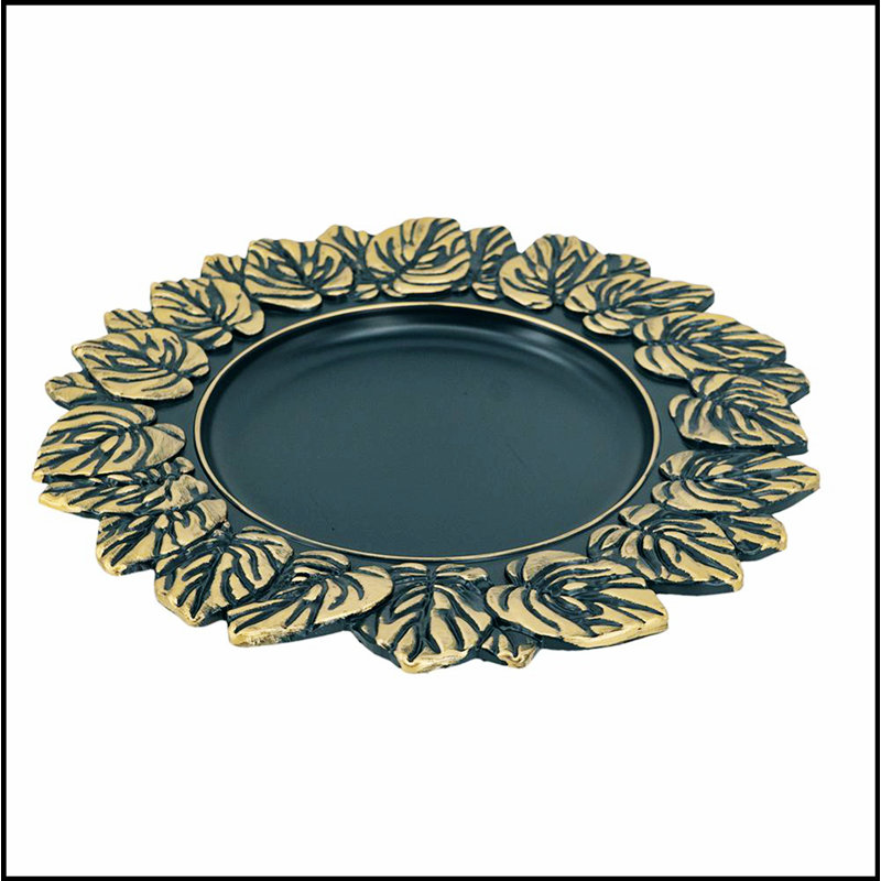 8 Pack Plastic Charger Plate, D14"