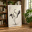 Standing Crane Japandi - Wrapped Canvas-1210004804-1210004860