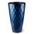 23.75"H Set of 2 Oversized Wavy Texture Cobalt Blue Tall Plastic Planter-347168034