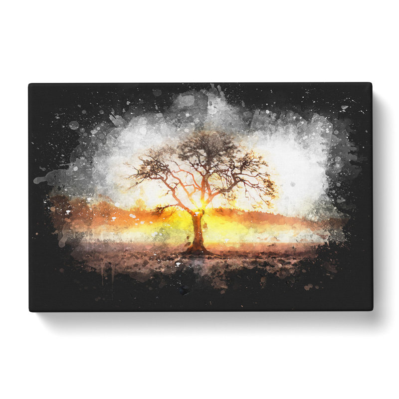 Sunlight Through The Oak Tree - Wrapped Canvas Print, 60cm H x 91cm W x 3cm D