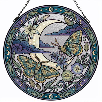 Vitrail lune Moth ， 12 po