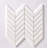 Bianco Dolomite 12" x 12" Marble Herringbone / Chevron Mosaic Tile