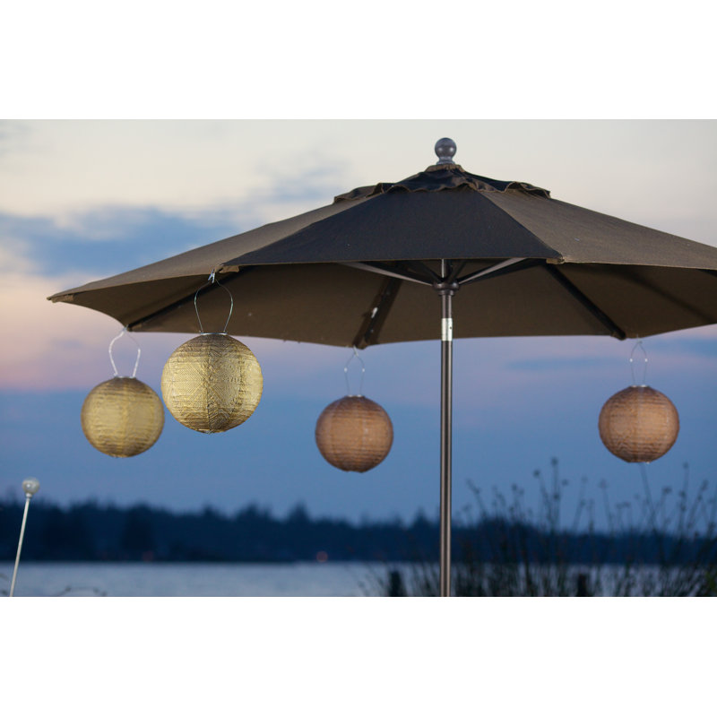 Stotler 12'' Solar Powered Integrated LED Globe Lantern, Copper