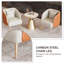 Ensemble de 2 chaises en cuir fritté et cuir beige et technologie beige