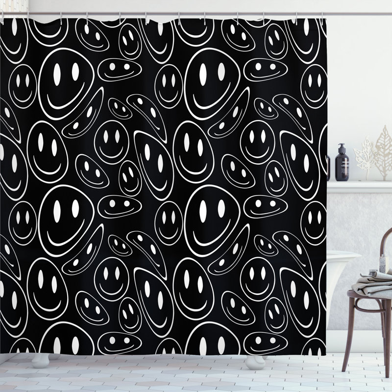 Abstract Shower Curtain with Hooks Included