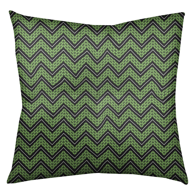 Coussin Rhonda Cheval, 30 po x 30 po, Vert / mauve