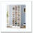 25.6 Inches 10-Tier White Wooden Shoe Storage Cabinet, Modern 30-Cubby Wooden Shoe Rack Organizer-94021900