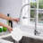 Pull Down Single Handle Kitchen Faucet-15858029