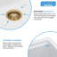 Évier de cuisine à quartz à cuve simple encastrable avec accessoires Quartz Workstation-118658702-128836852