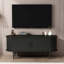Console de télévision moderne avec porte coulissante et rangement spacieux-252325882