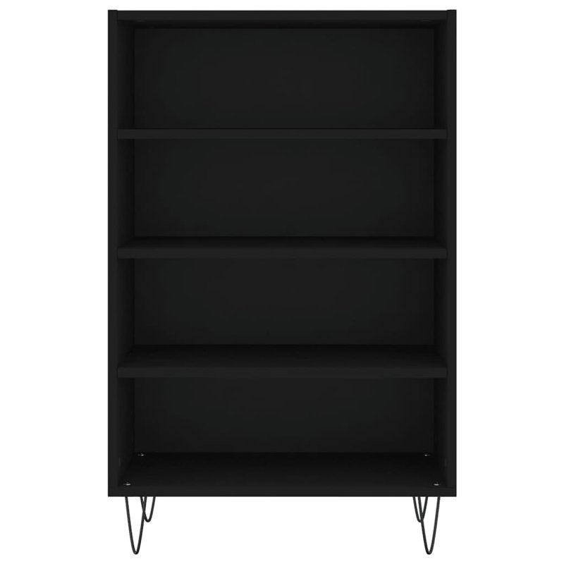 Maricela 90cm H x 57cm W Standard Bookcase, Black