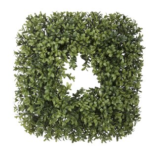 14" Artificial Boxwood Wreath (Set of 2)