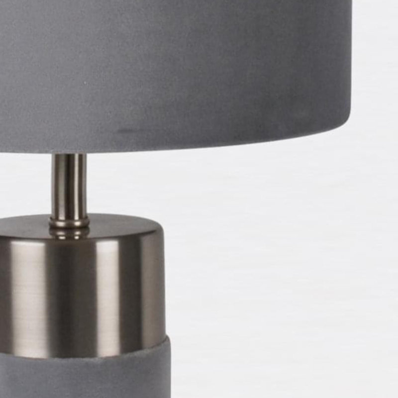 Raubsville Metal Table Lamp, Grey, Grey